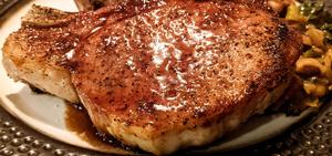 Roasted Dry Rub Pork Chops